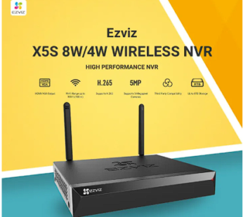 Hikvision Ezviz X5S 4 Channel / 8 Channel High Performance wireless/wired NVR for CCTV Cameras